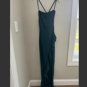 Windsor formal maxi dress, teal, size medium